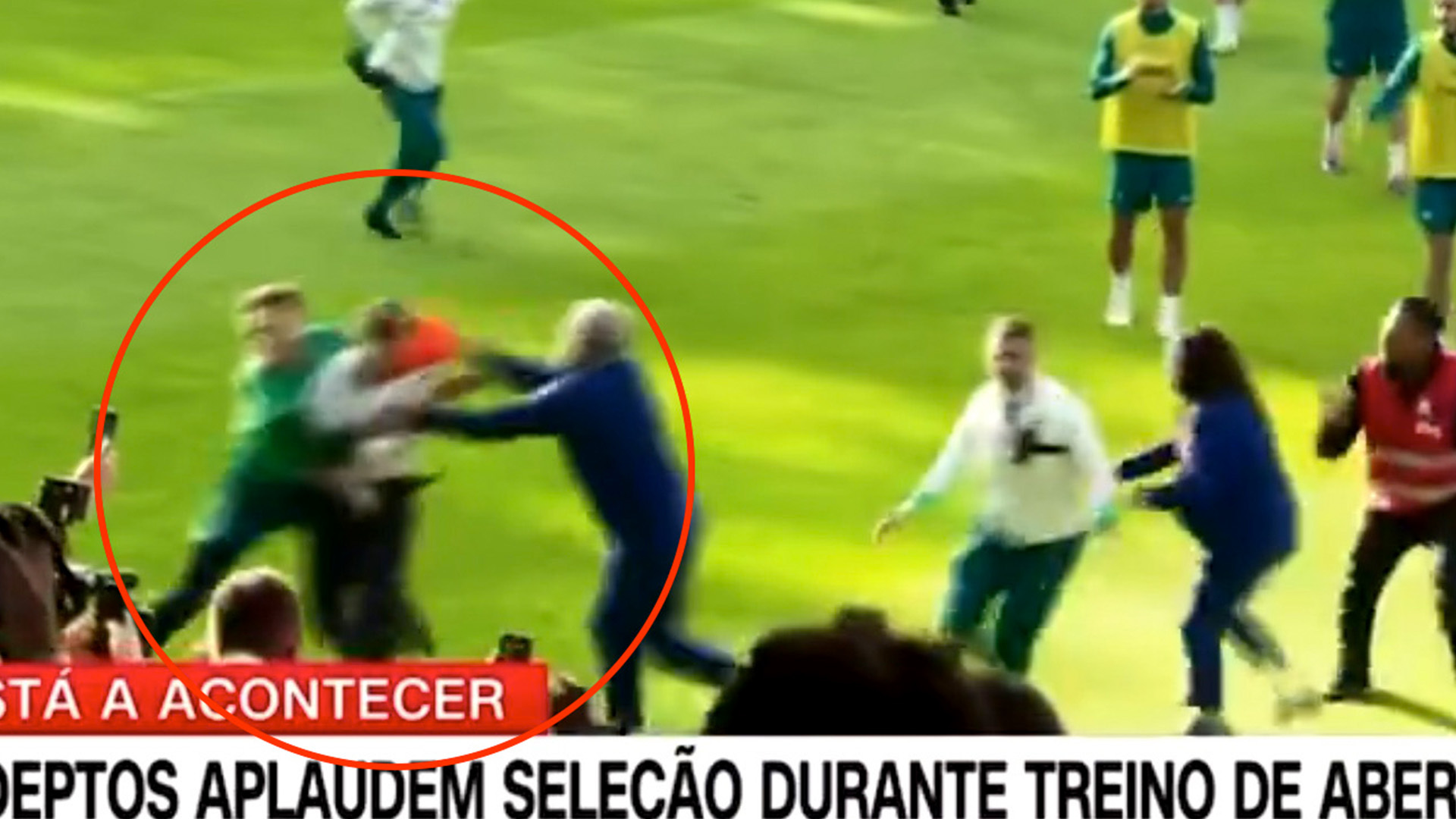 Jose Sa Stuns Fans: Wolves Keeper Stops Pitch Invader at Portugal Training